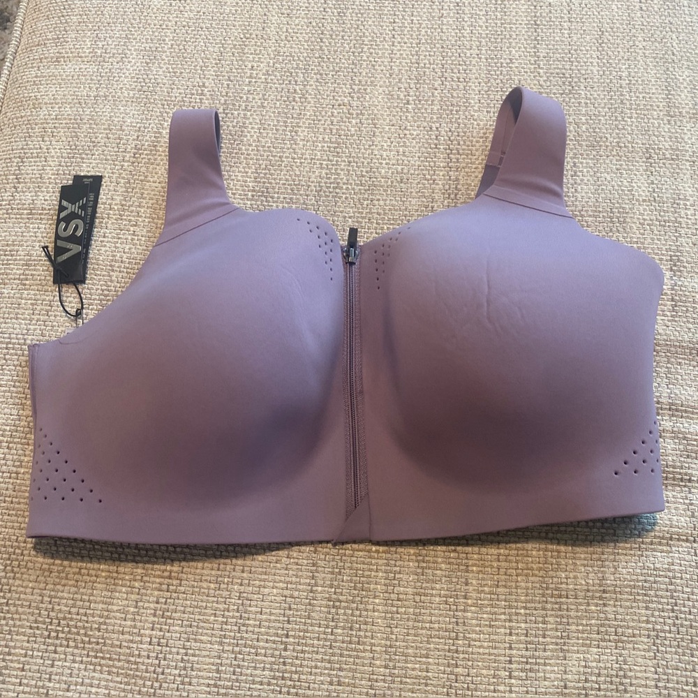 Victoria's Secret Front-Zip Sports Bra - Lavender - Picture 5 of 7